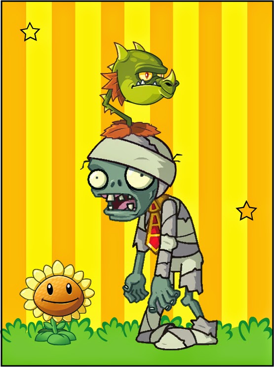 Plants vs Zombies: Free Printable Cards or Invitations. - Oh My Fiesta! in  english
