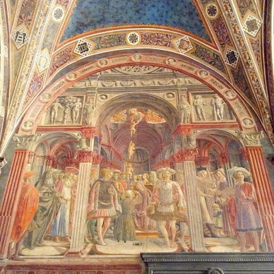 Pellegrinaio, Siena: Il sogno della madre di Sorore (Lorenzo Vecchietta, 1441 circa)