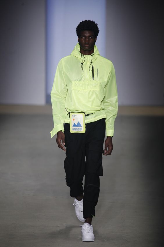 jaqueta neon masculina