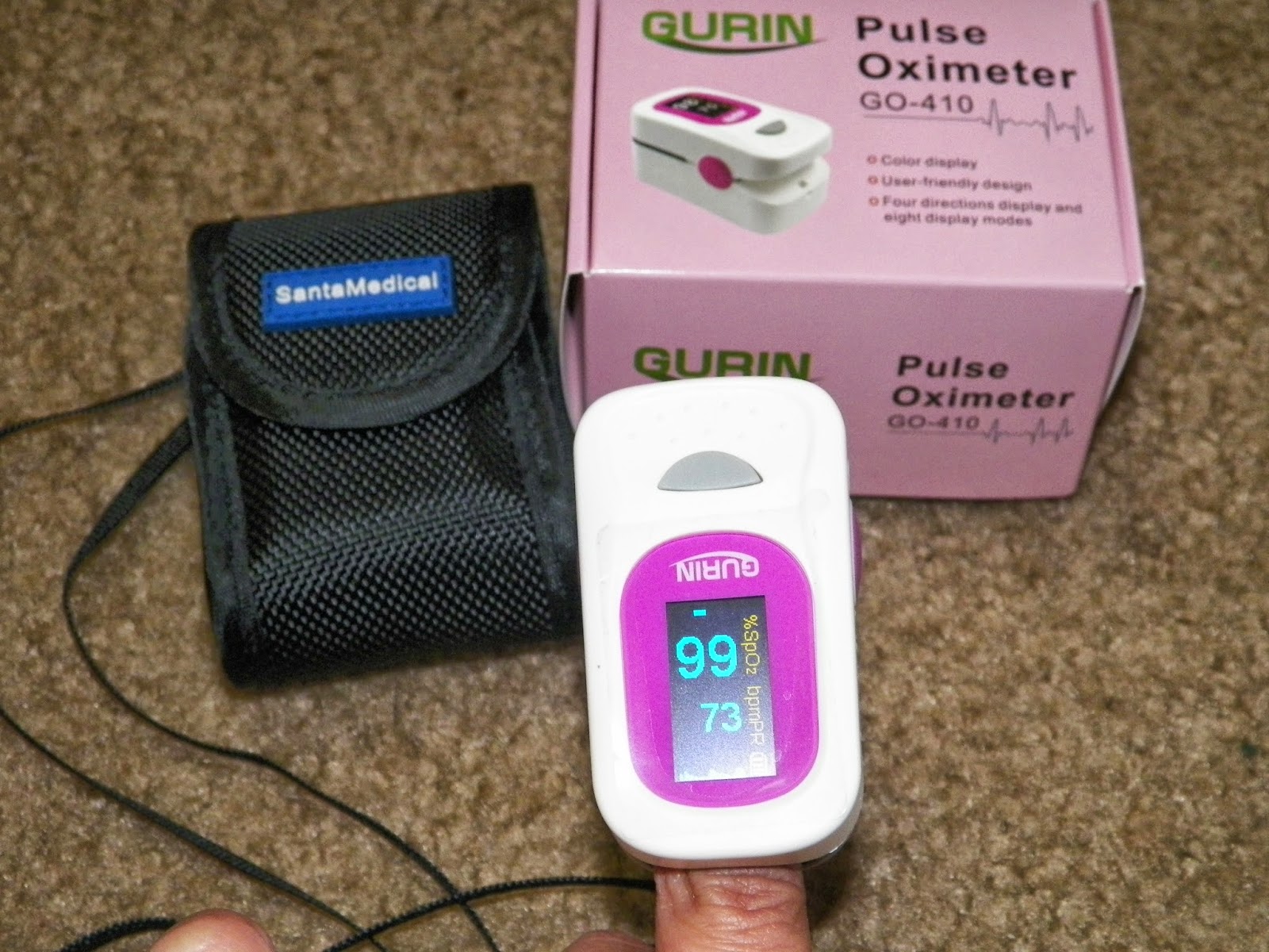 mygreatfinds Gurin Pink Finger Pulse Oximeter Review