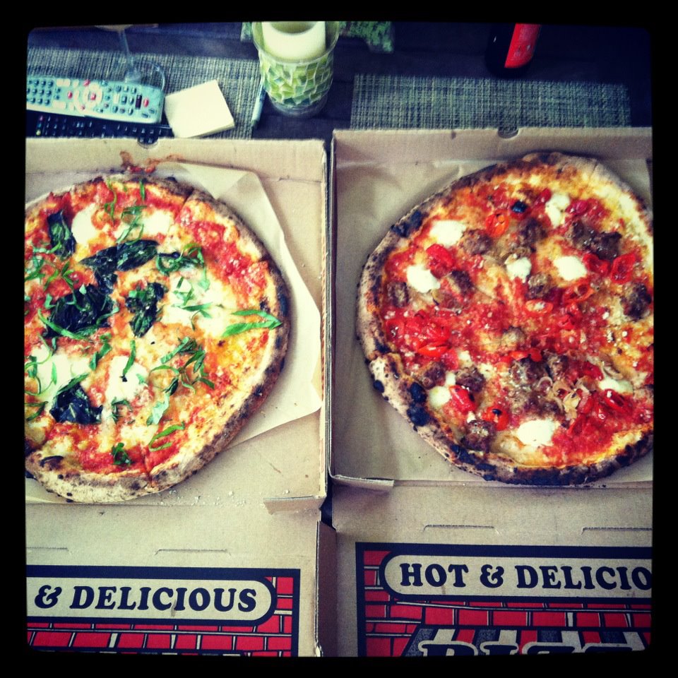 Haute + Heirloom Antico Inspired "San Gennaro Pizza" on White Truffle