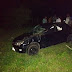 Carro capota na BA-052, em Baixa Grande
