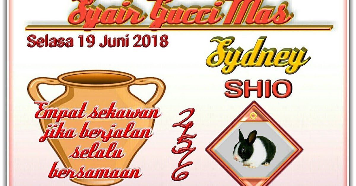 20+ Syair Sydney Guci Mas