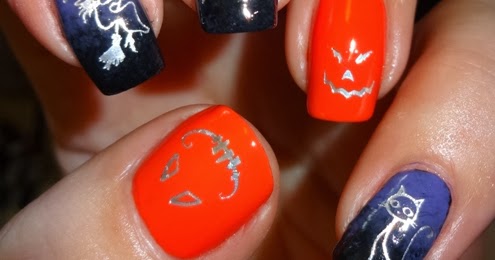 Wendy's Delights: Sparkly Nails Happy Hallowe'en Nail Water Decals
