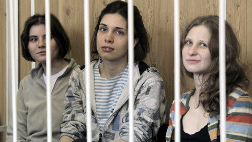 Yekaterina Samutsevich, Nadezhda Tolokonnikova, Maria Alyokhina