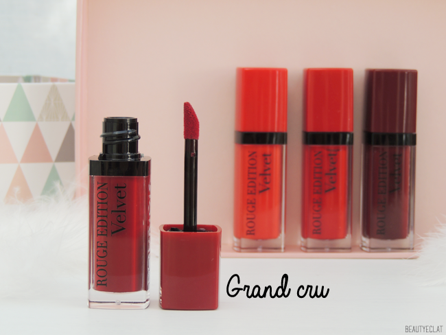 revue avis test bourjois red in the city rouge edition 12 heures rouge edition velvet swatch swatches grand cru