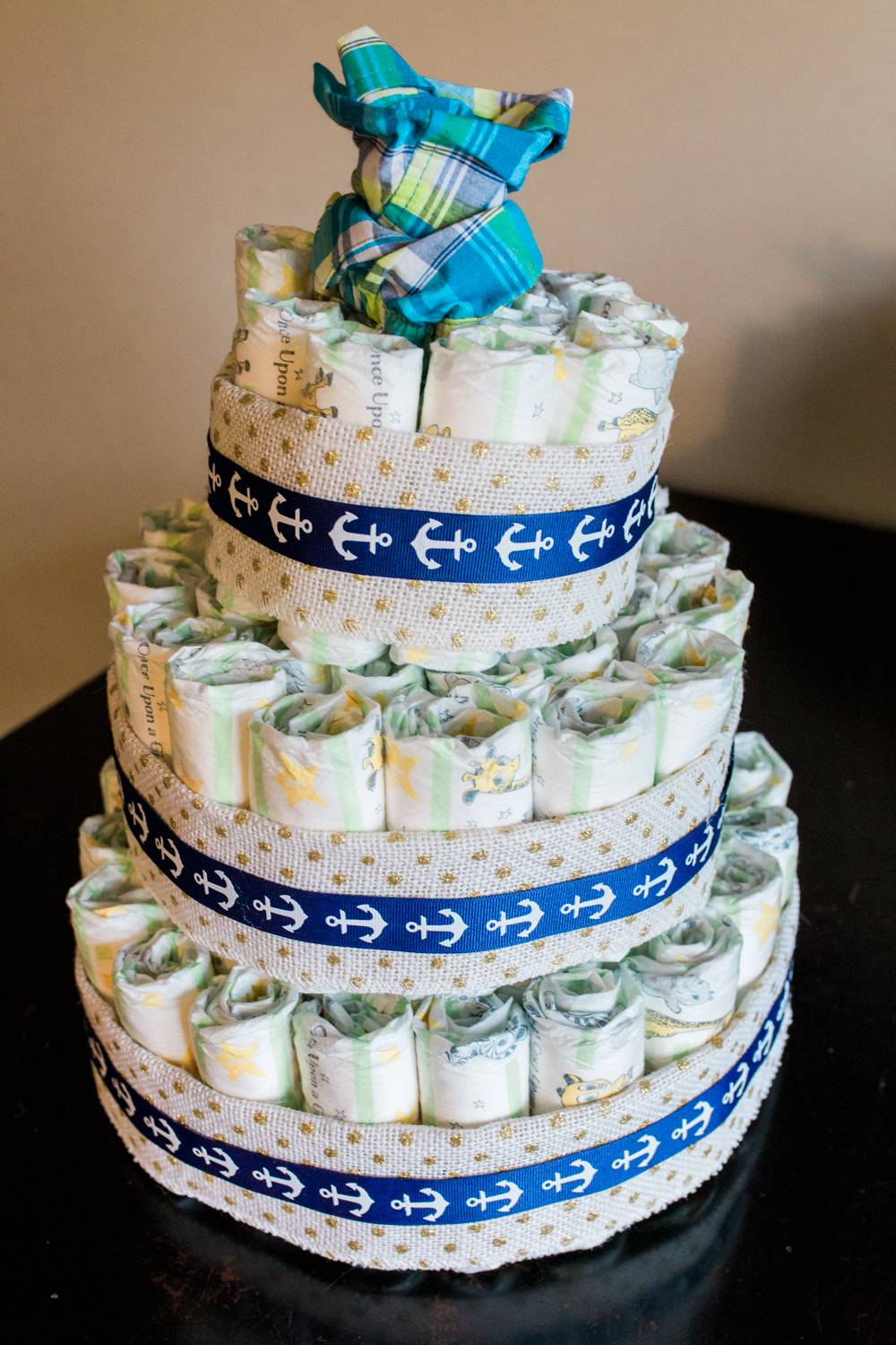 The Once a Month Blogger DIY Diaper Cake