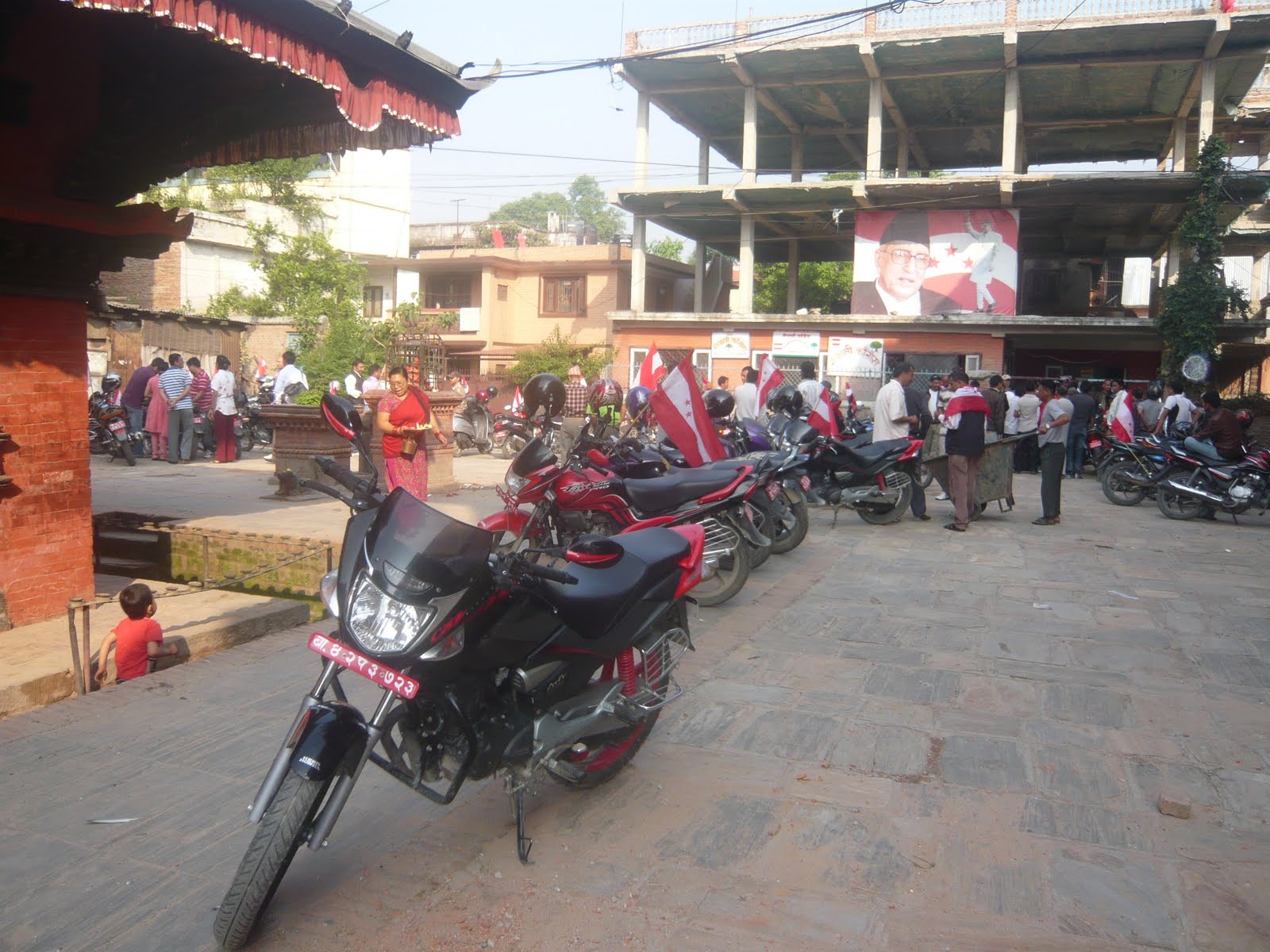 Nepali Congress Active Members Bike Rally for the success of Mass