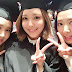 SNSD Yuri and SooYoung snap a SelCa with Park Shin Hye at their Graduation Ceremony