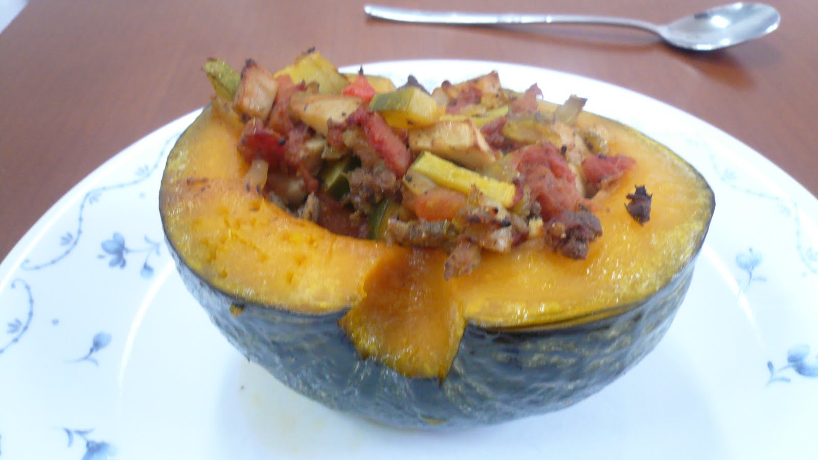 Cooking American Western Recipes in South Korea Stuffed Acorn Squash