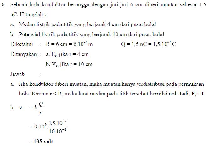 Contoh Soal Fisika Kelas 12 Listrik Statis