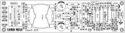 layout atas membuat class d amplifier d900