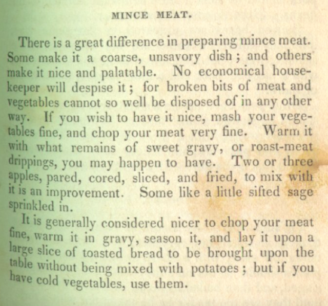 A Taste of History with Joyce White As American as Mince Pie? The