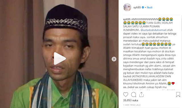 Heboh Jenazah Kakak Syahrini Menangis  Mendengar Suara UAS, Ini Penjelasanya Secara Ilmiah
