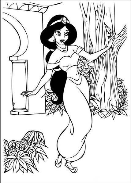Coloring Pages Fun: Princess Jasmine Coloring Pages