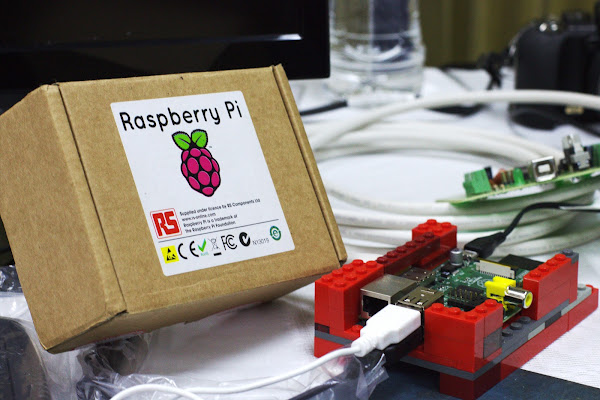 一塊裝在樂高積木上的 Raspberry Pi，Ayaita 分享，CC by 3.0