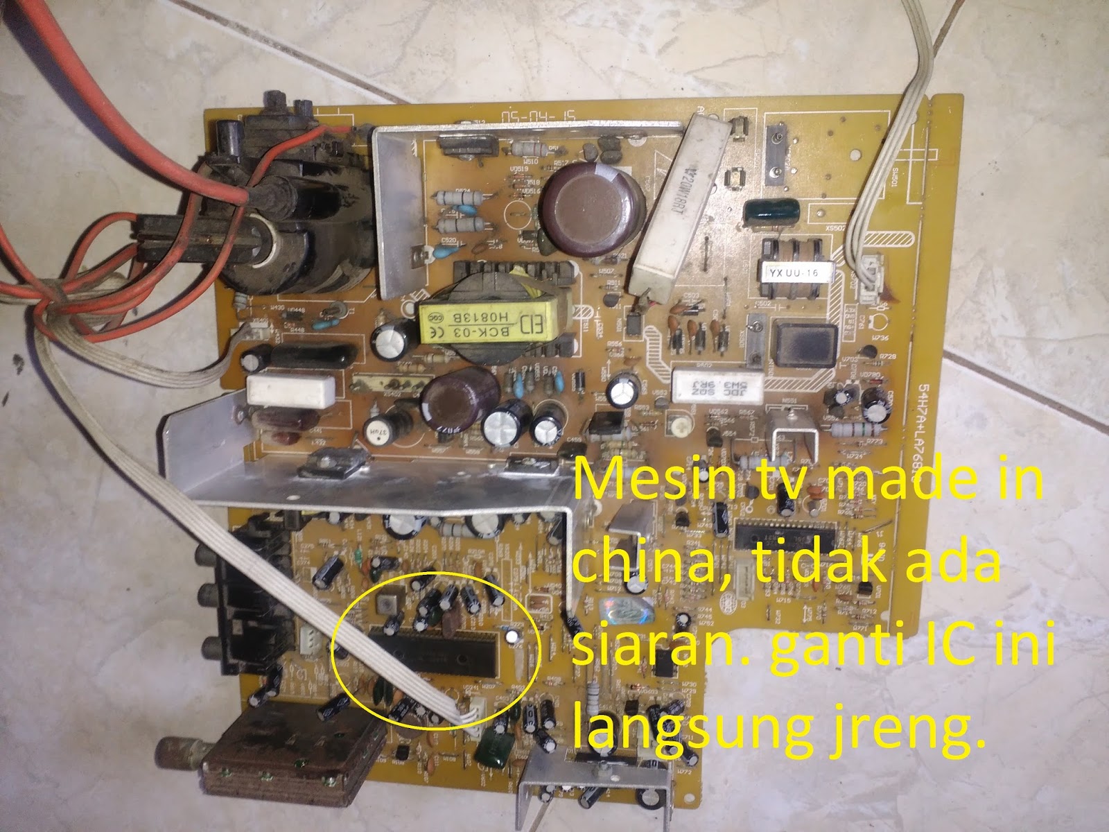 Elektronik Service MESIN TV CHINA TIDAK ADA SIARAN