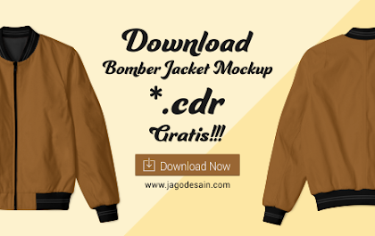 Download Mockup Bomber Jacket File .CDR Gratis