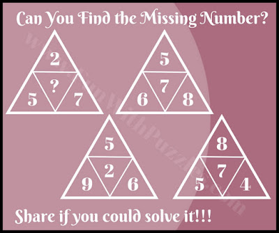 Simple math triangle IQ riddle Simple math triangle IQ riddle