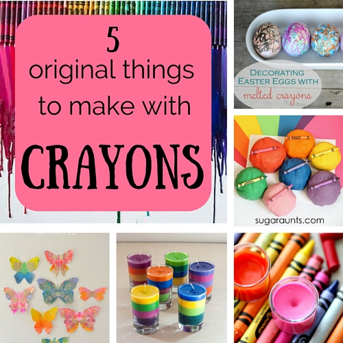 5 original things to make with crayons Keeping it Real