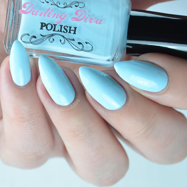 pastel blue nail polish