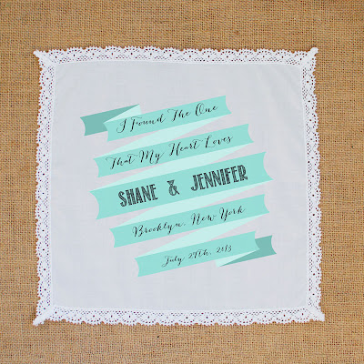 wedding favor handkerchief