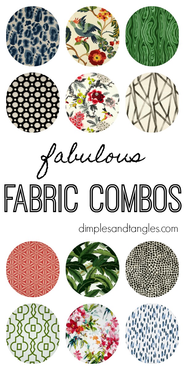 PATTERN MIXING FABRIC COMBOS Dimples and Tangles