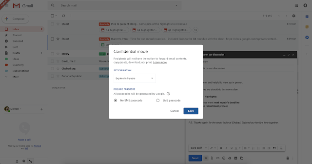 Google is testing self-destructing emails in new Gmail