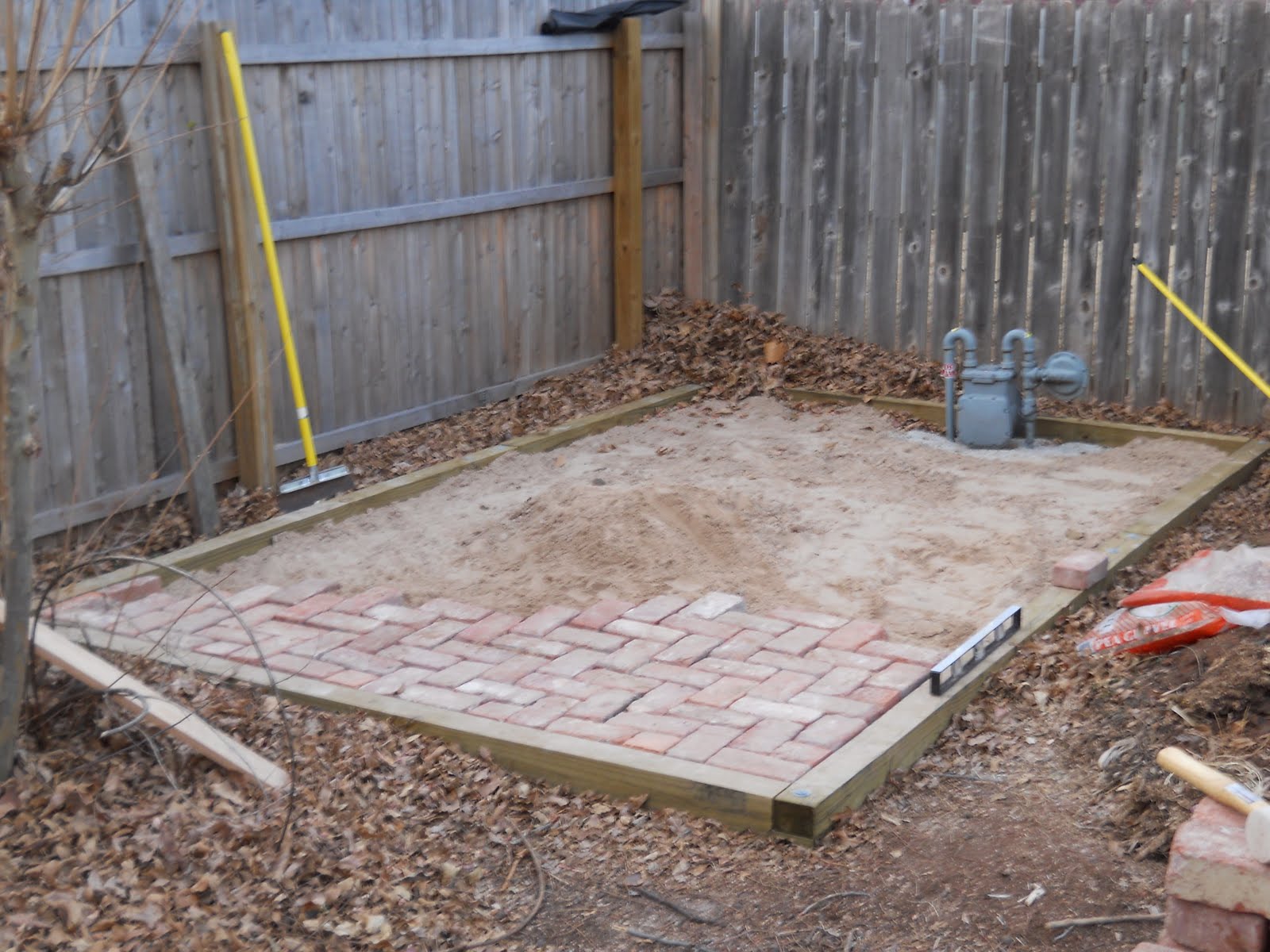Oklahoma Projects Around The House: DIY Brick Patio