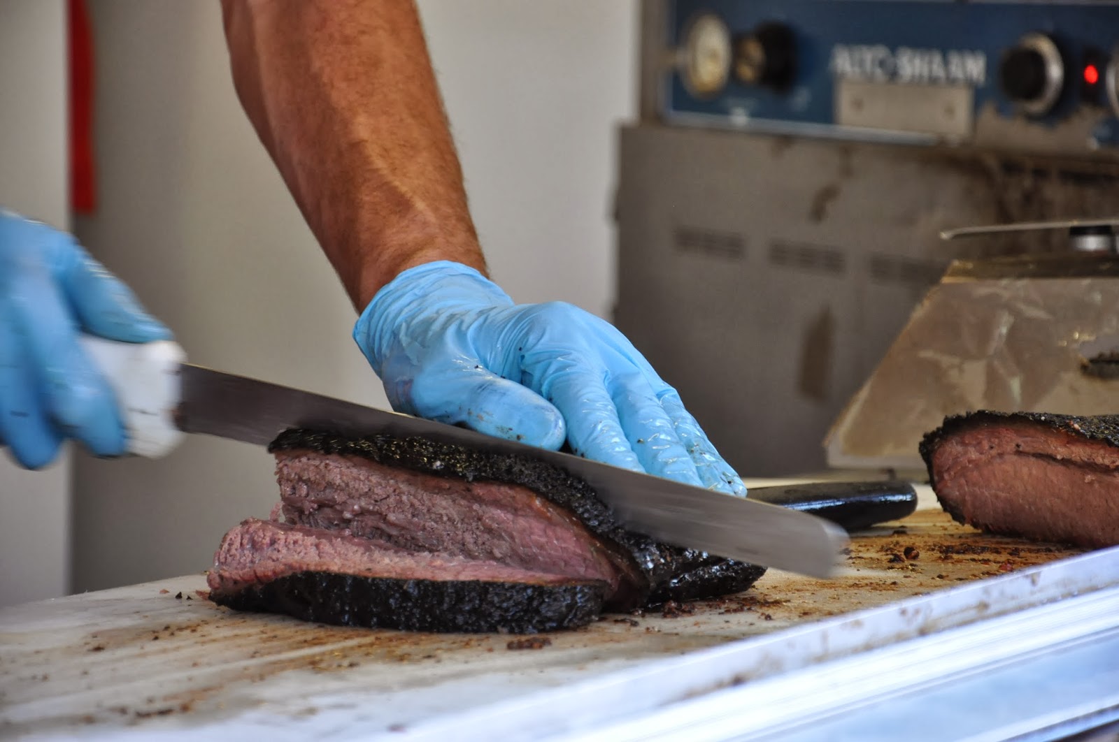 Man Up Tales of Texas BBQ™ Brisket at la Barbecue (Austin, TX)