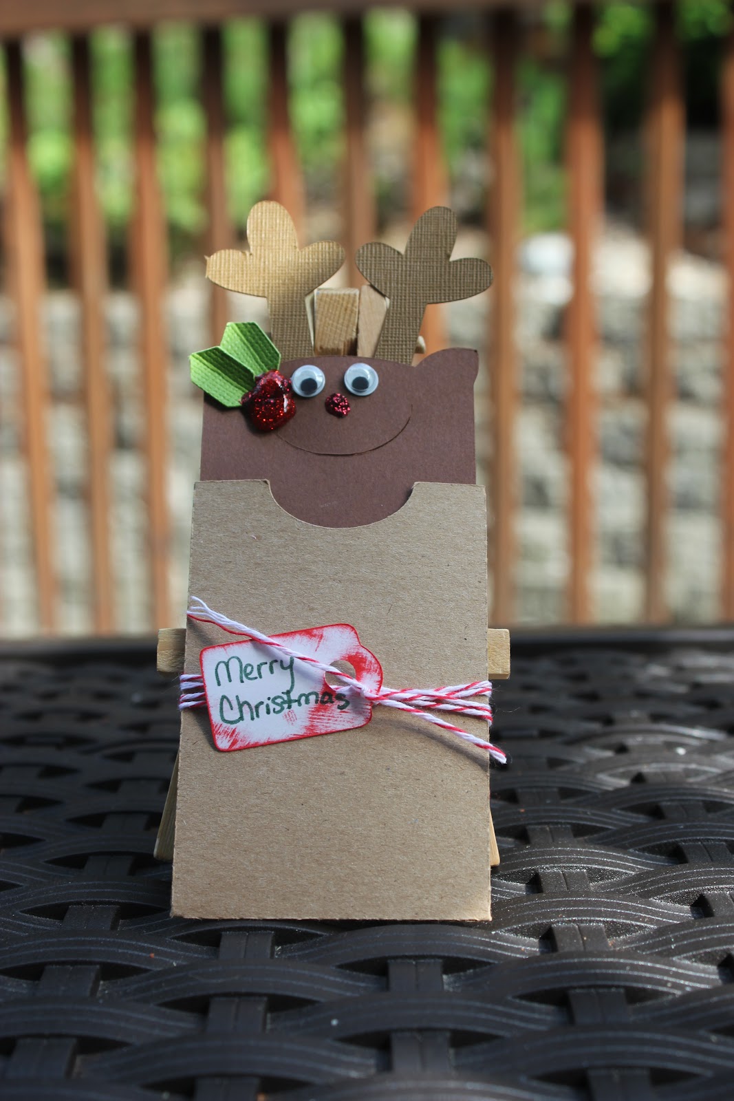 Angela's Crafty Spot Reindeer Bookmark/Gift Card Holder