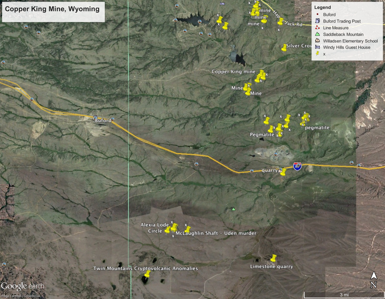 GOLD at the COPPER KING GoldCopper Mine near Cheyenne, Wyoming