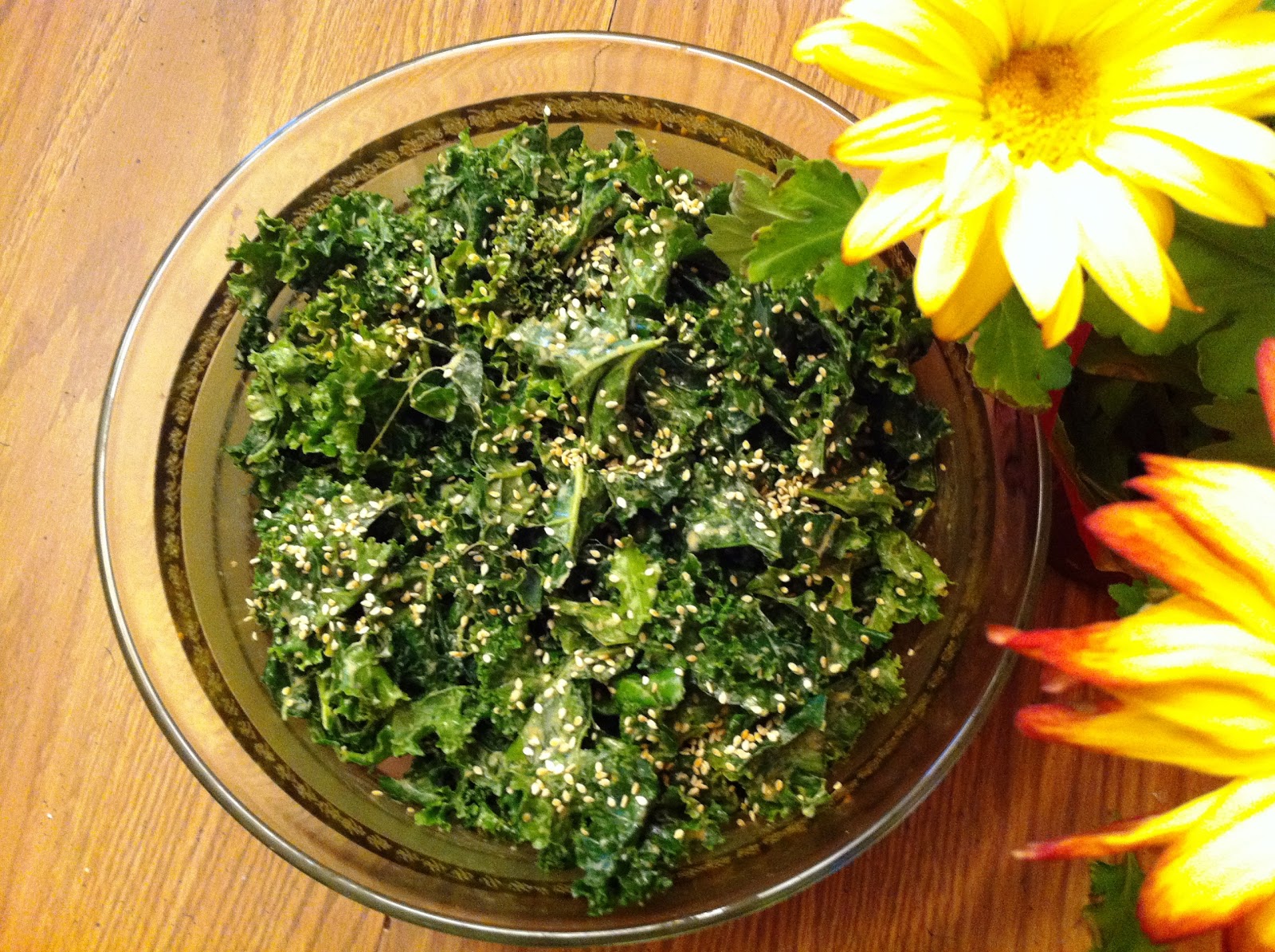 Redhead in the Kitchen A Healthy Addiction? Garlicky Kale to Your Post