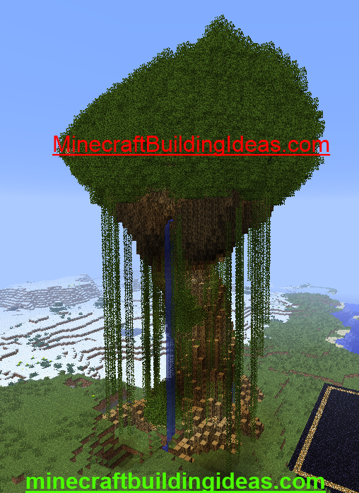 Minecraft Building Ideas: Giant Tree