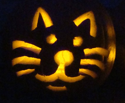 Costume Crafty: How to Carve a Cat Face in a Pumpkin for Halloween ...