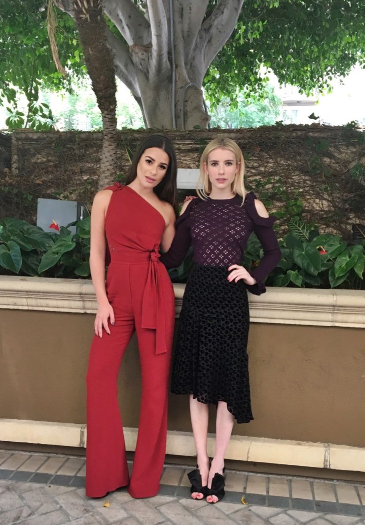 emma & michele red jumpsuit