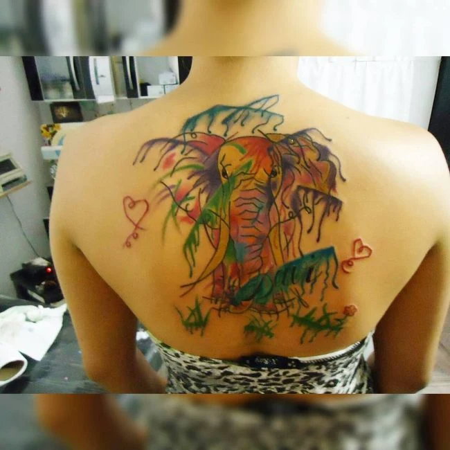 tatuaje de acuarela