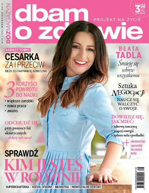 journalist @ Beata Tadla - Dbam O Zdrowie Poland, September 2015