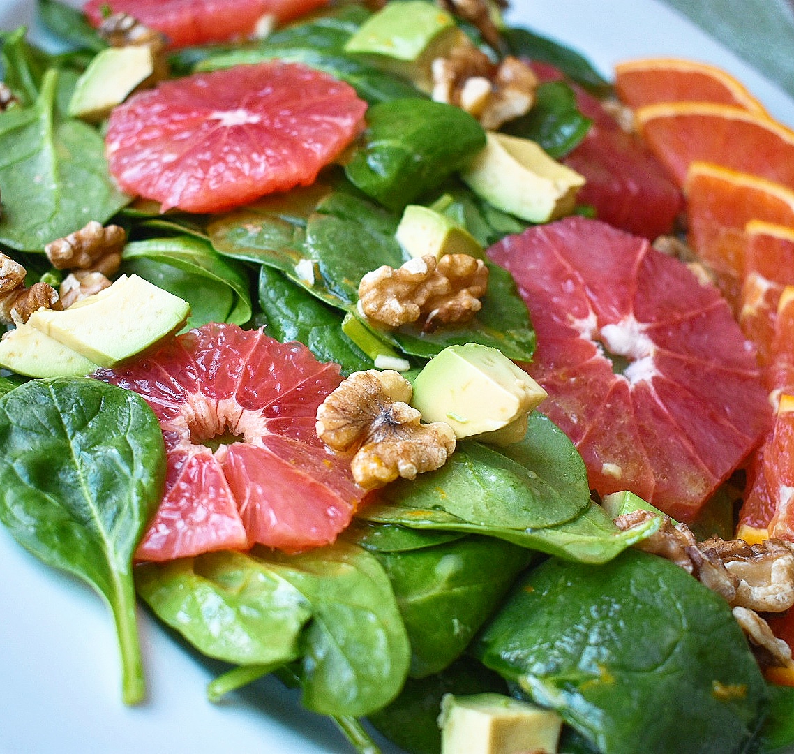 Grapefruit and Avocado Salad with Cara Cara Orange Vinaigrette Chef Jen