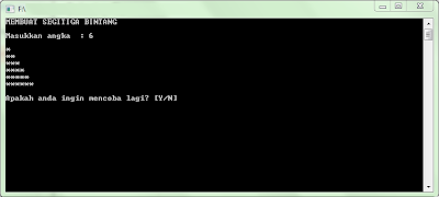 Membuat Bintang Segitiga Siku-Siku dengan Borland C++