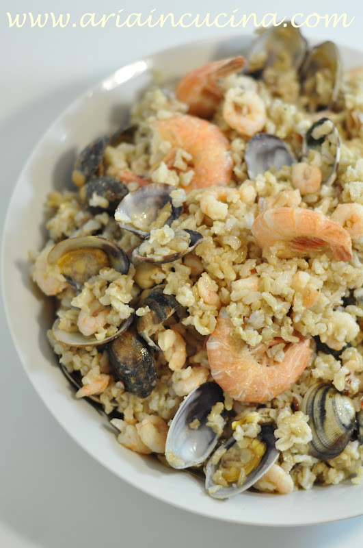 Blog di cucina di Aria Riso pilaf con gamberi e vongole per salutare l