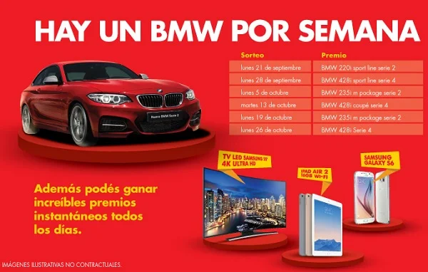 Shell Argentina sortea 3 BMW Serie 2 y 3 BMW Serie 4