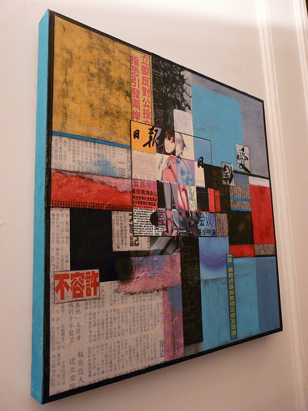 TOILES À LA CARTE: Toiles avec du papier journal