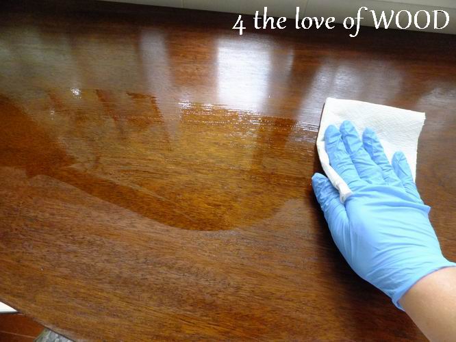 4 the love of wood: HOW TO WIPE ON POLY - tutorial