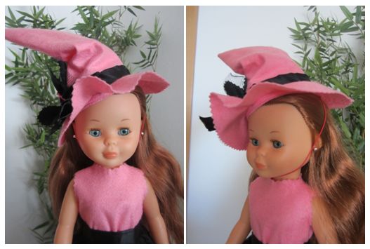 mis nancys, mis peques y yo, disfraz brujilla nancy detalle