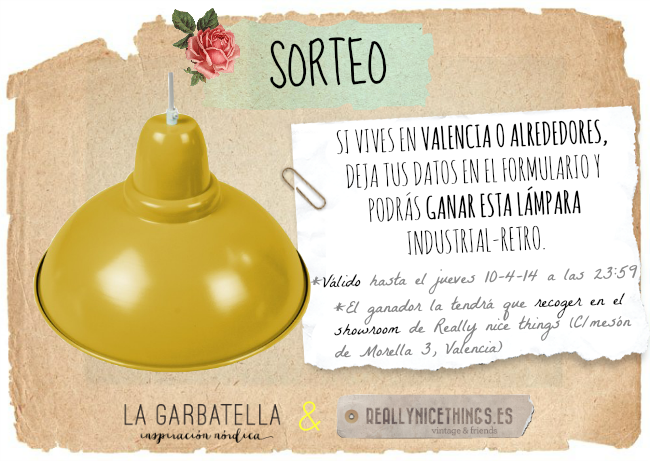 lámpara industrial amarilla decoración estilo nórdico