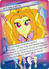 My Little Pony Let's Have a Battle Equestrian Friends Trading Card