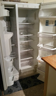 Broken refrigerator 