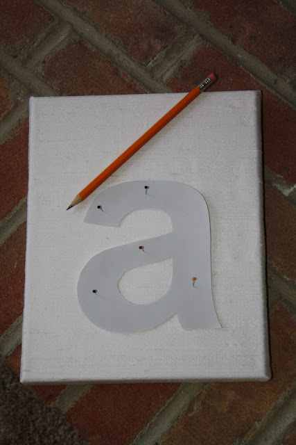 Button Letter Canvas - Great for nurseries or monogram artwork