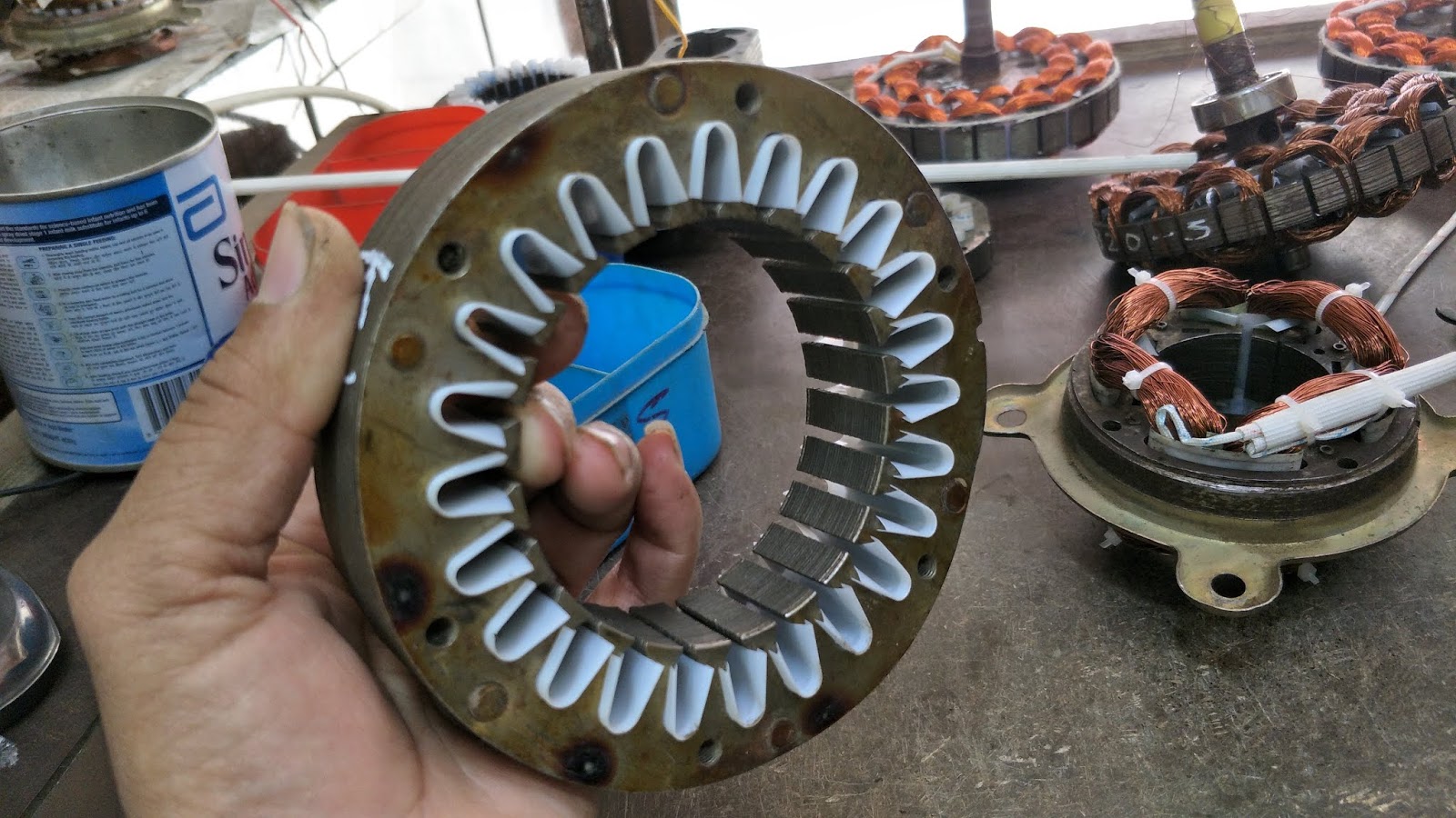 Cooler motor winding coil turn data Full Winding with CONNECTION